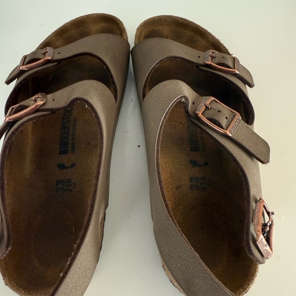 Birkenstock Kids Tan Double-Buckle Sandals - Picture 3 of 5